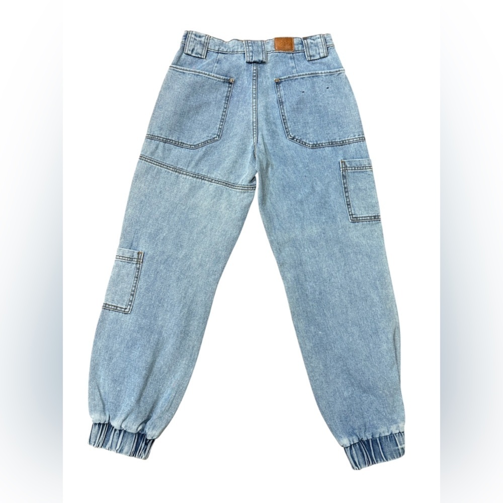 BDG Urban Outfitter Womens Jeans Blue Denim Jogger Cargo Sz 26 100% Cotton - Picture 5 of 6